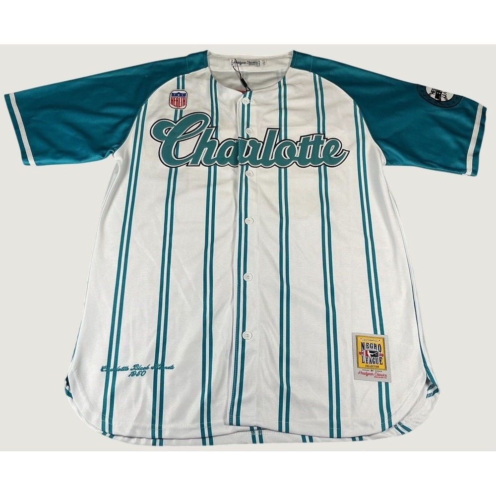 Headgear Classics Charlotte Black Hornets Baseball Jersey Men's L NWT #31